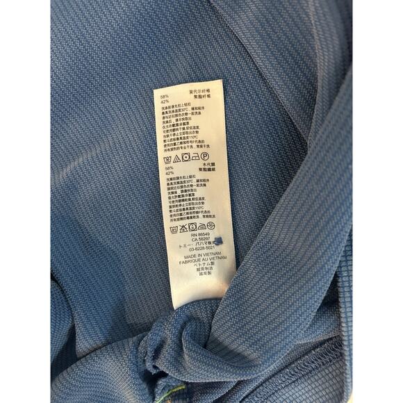 Tommy Bahama Mens Blue Polo. Micro-Check Pattern. Genuine. Size XL. Short Sleeve - Picture 4 of 4